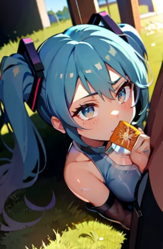 masterpiece, Great, Great, 1 girl, Blue eyes, shirt, pleated skirt, medium breasts, sort, (( wet, holding a condom in your hands, sitting on the ground, money on earth)), cumshot, ahegao face, cum, slave, slut, hatsune miku, (cum on clothes:1.4), blush , penis near face, (blowjob:1.5), sucking penis, 1girl, 1boy, fellatio, sucking big penis, oral sex , nsfw, hardcore, penis too big, cum, full blush, on a knee, full body shot, abs