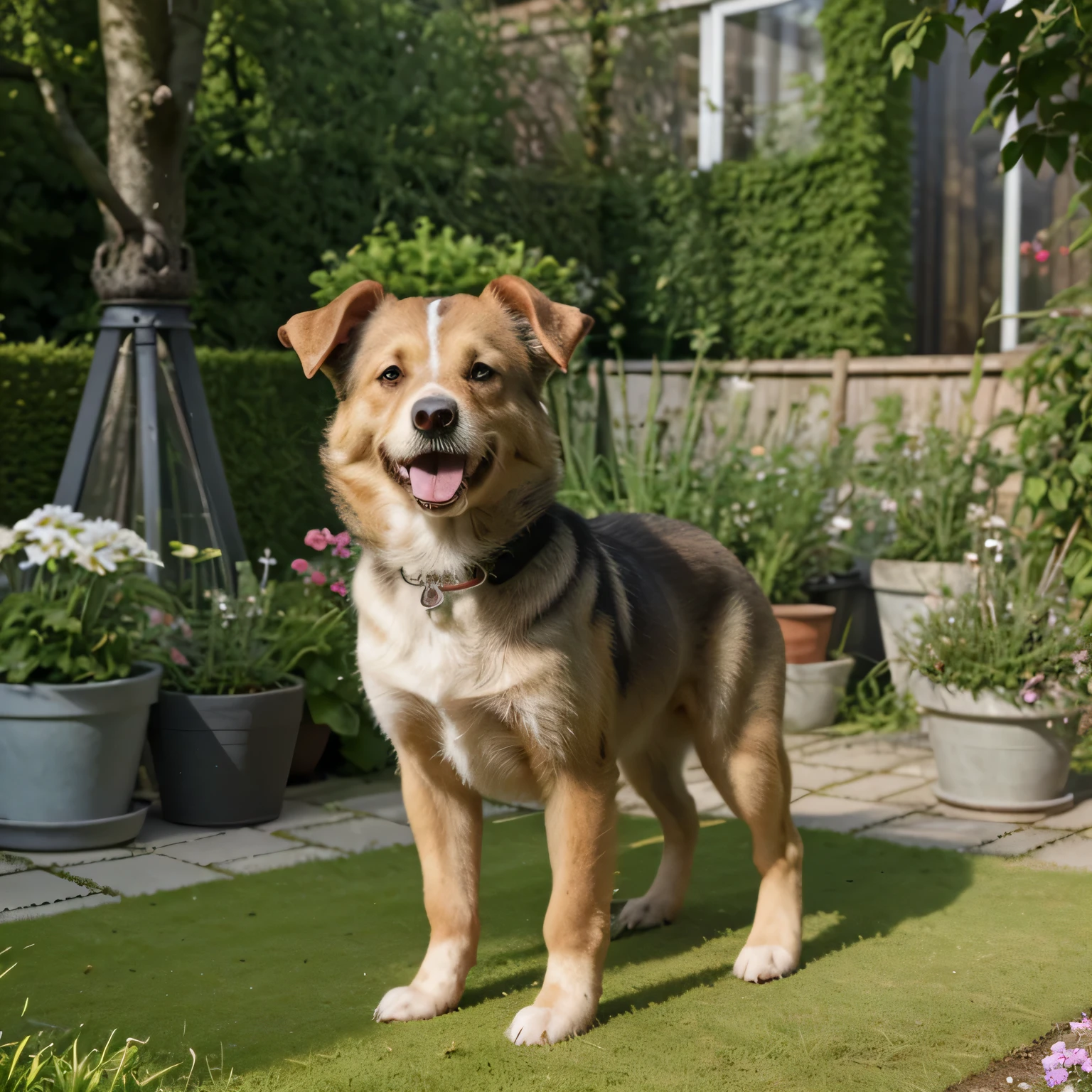 hund im garten