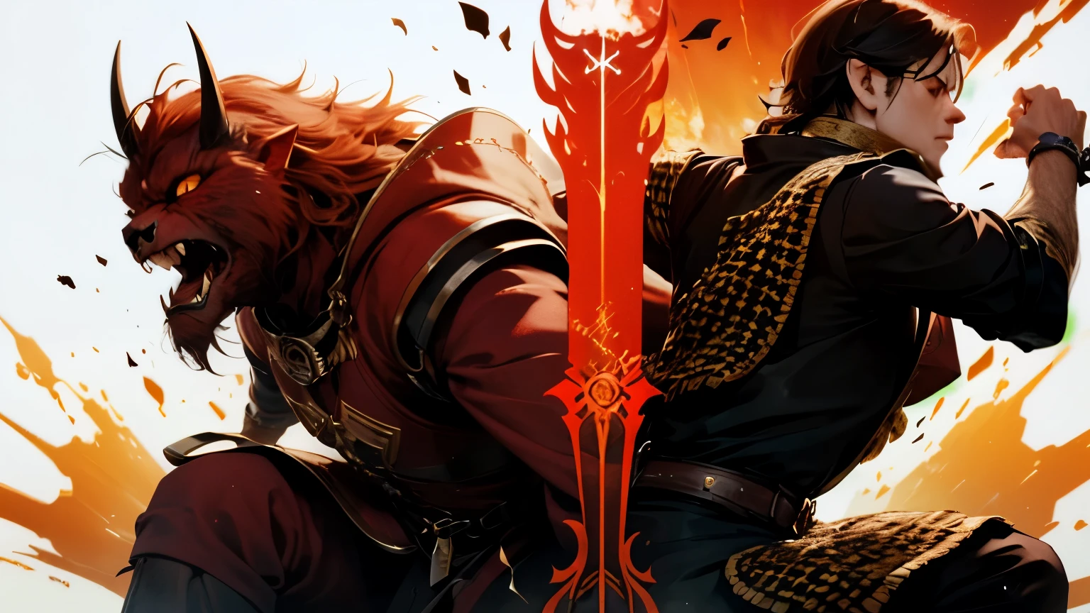 The king sent two warriors,Challenge the Demon King