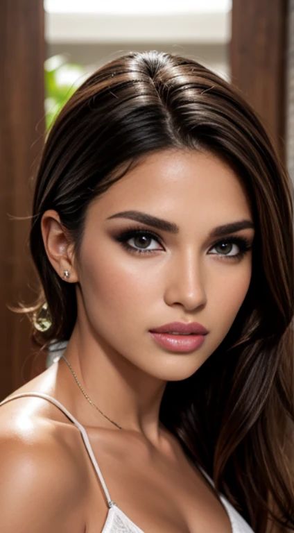 25 year old model, [[[[de cerca]]]], [[[[pecho]]]], [[[[cuello]]]], [[[[espalda]]]], [[[[Cuerpo completo]]]], Ojos perfectos, iris perfecto, labios perfectos, dientes perfectos, piel perfecta, Luz frontal suave, brillo, HDR, (Colores apagados:1.2)