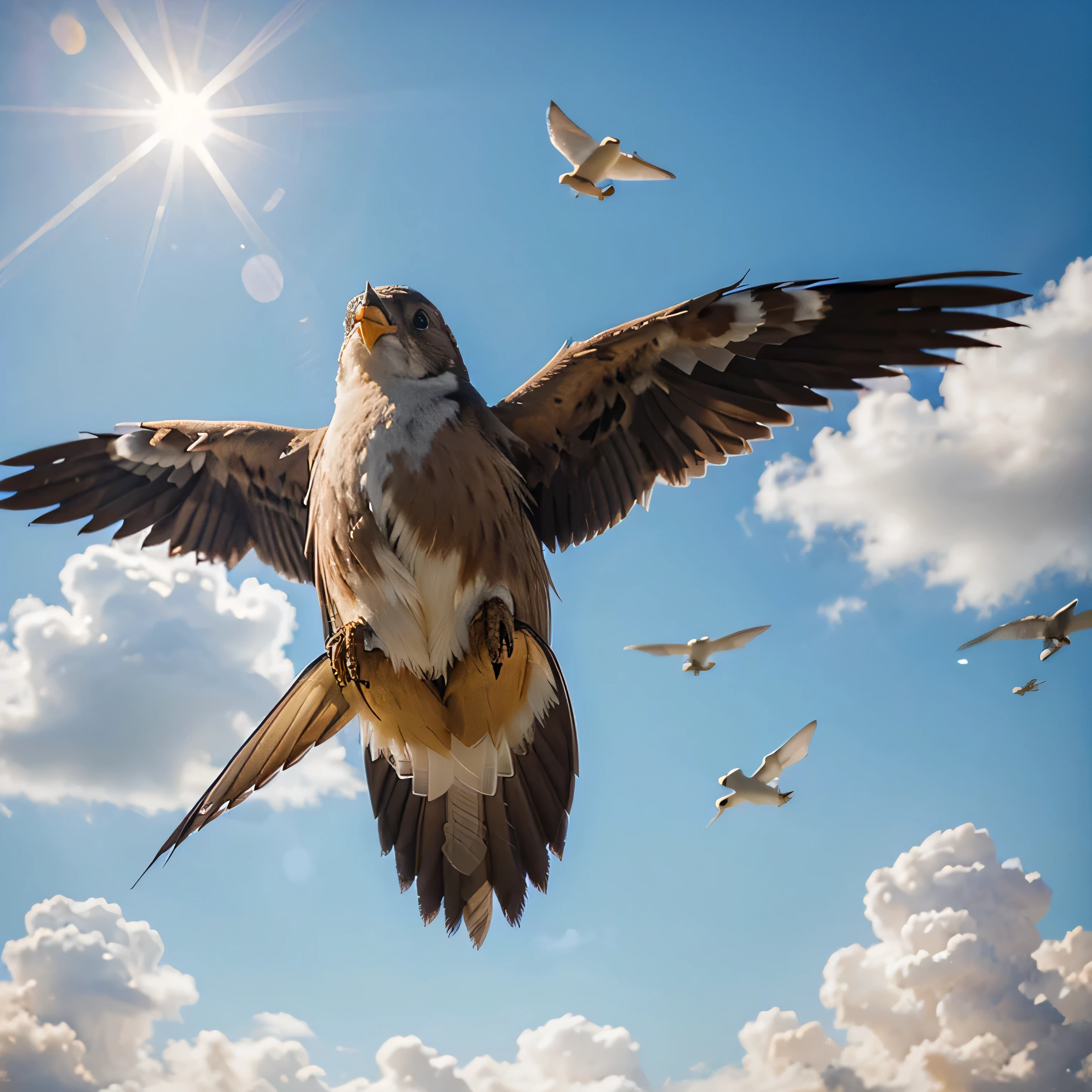 I need a bird who fly in the sky