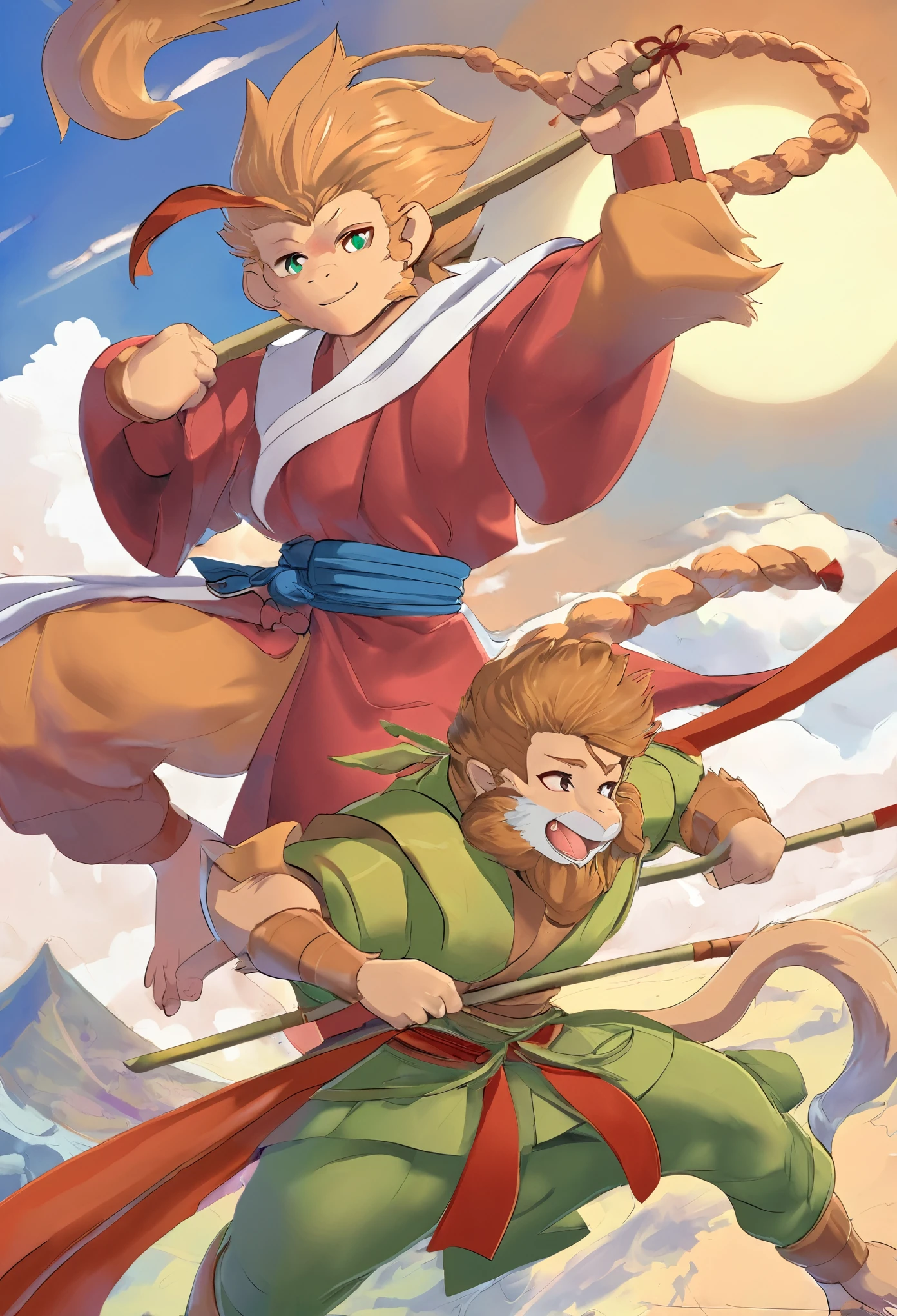 monkey: a journey to the west, A classic of Chinese literature, this beloved folktale is part adventure story, Sun Wukong(Sun Wukong), Zhu Bajie(Zhu Bajie), Sagojo(Sha Wujing), Tripitaka(Sanzang),  Adventure story,