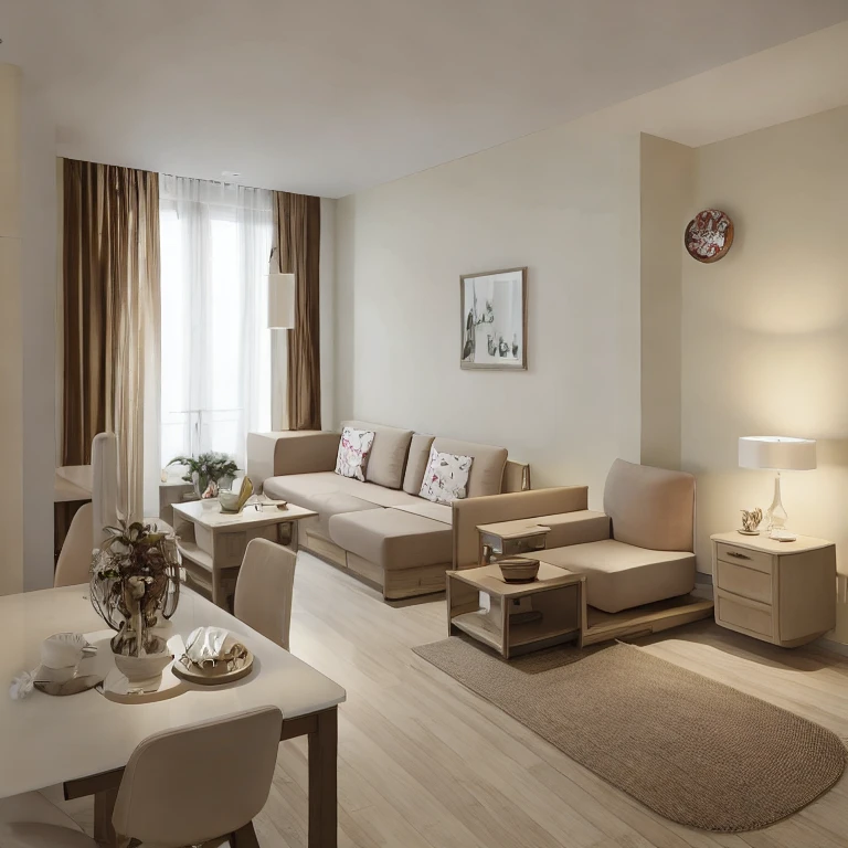 (masterpiece, best quality:1.2),KTH Korean - Apartment Cream, livingroom