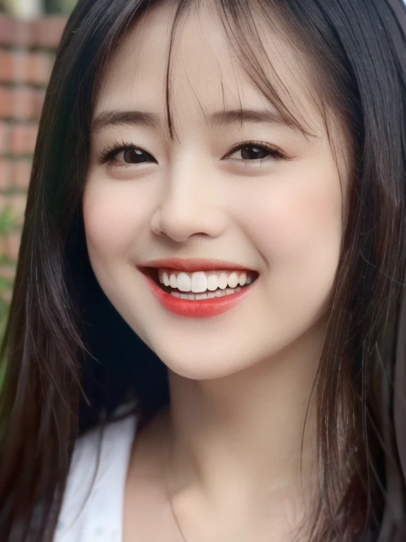 (realistic、masterpiece、Best Quality、8K、highres、high resolution:1.3)、1 girl、smile, Huge breasts、white bikini、pale white skin、looking at viewers、super fine face and eyes、long hair、indoor、 upper body、