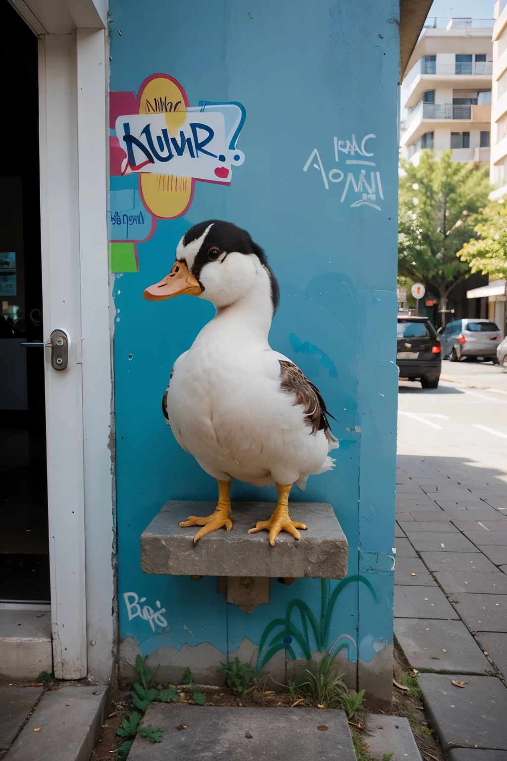 Duck graffiti