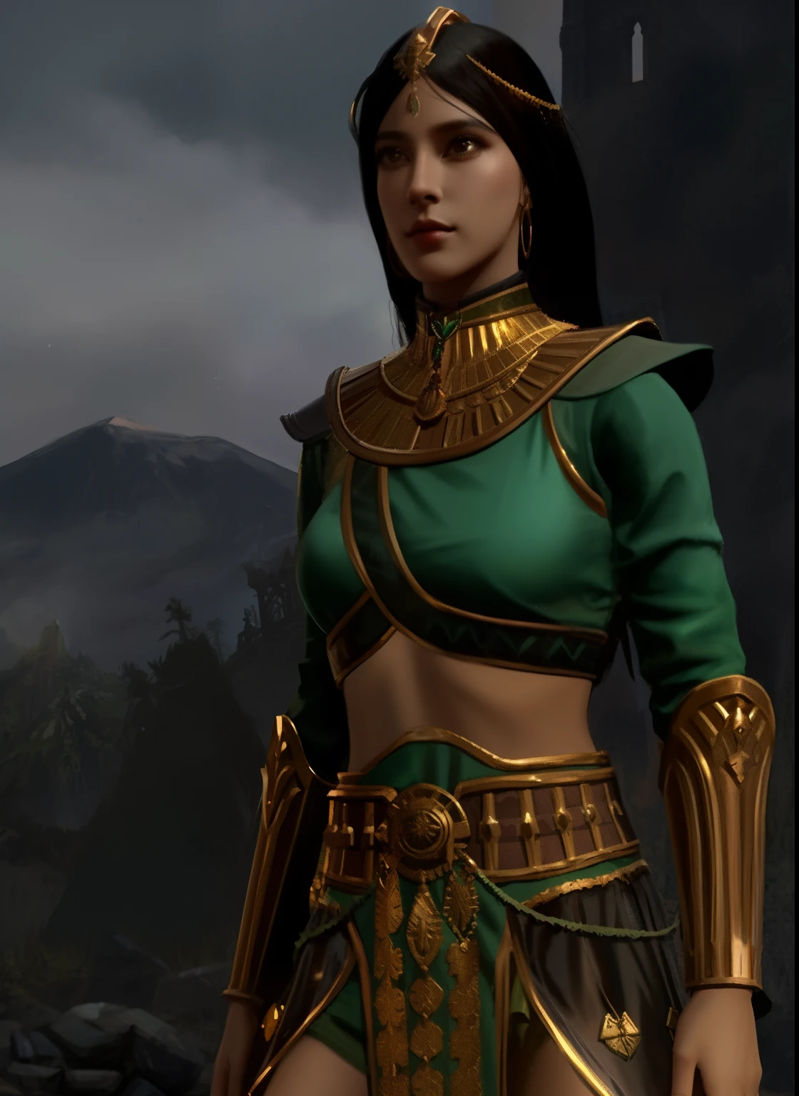 Mileena, Mortal Kombat, ultra realistic, looking away, 8K, fine details