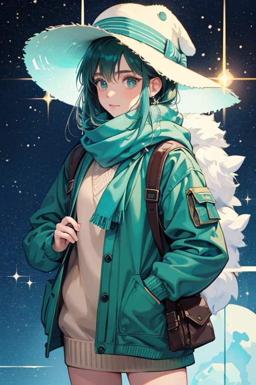 Lynn is a human who wears a hat that bears a striking resemblance to Finn's hat who appeared in the picture of the book of the Ice President. Lynn also wears the same shaped backpack as Finn's pack. While her outfit generally resembles Finn's, she does wear her own unique sweater and sand green scarf. SPARKLE; GLITTER