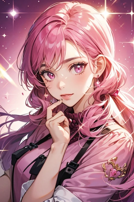 She appears to be a pink Rasberry Wildberry Person. SPARKLE; GLITTER