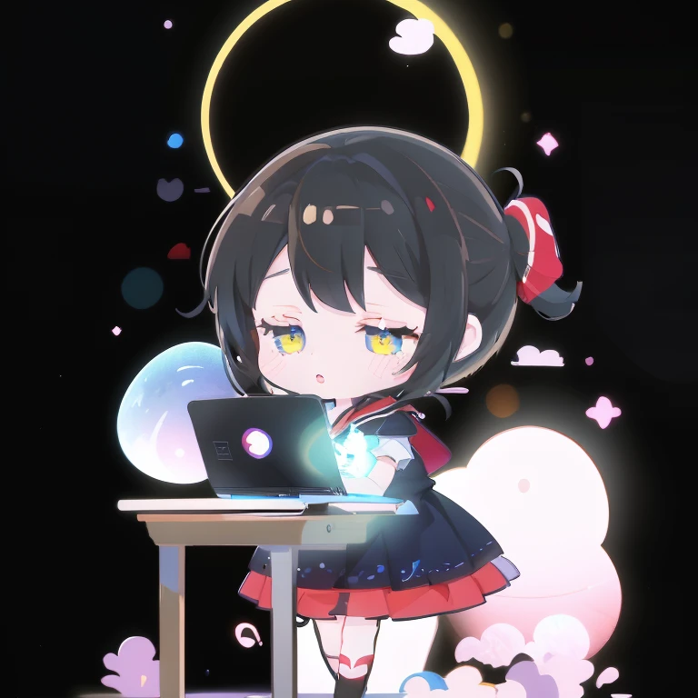 anime girl with a laptop on a desk, anime style 4 k, anime moe art style, Kantai Collection Style, cute anime girl, anime art wallpaper 8k, (anime girl), anime style. 8K, anime picture, anime girl desktop background, an anime girl, young anime girl, Kyoto Animation style, anime girl, cute anime