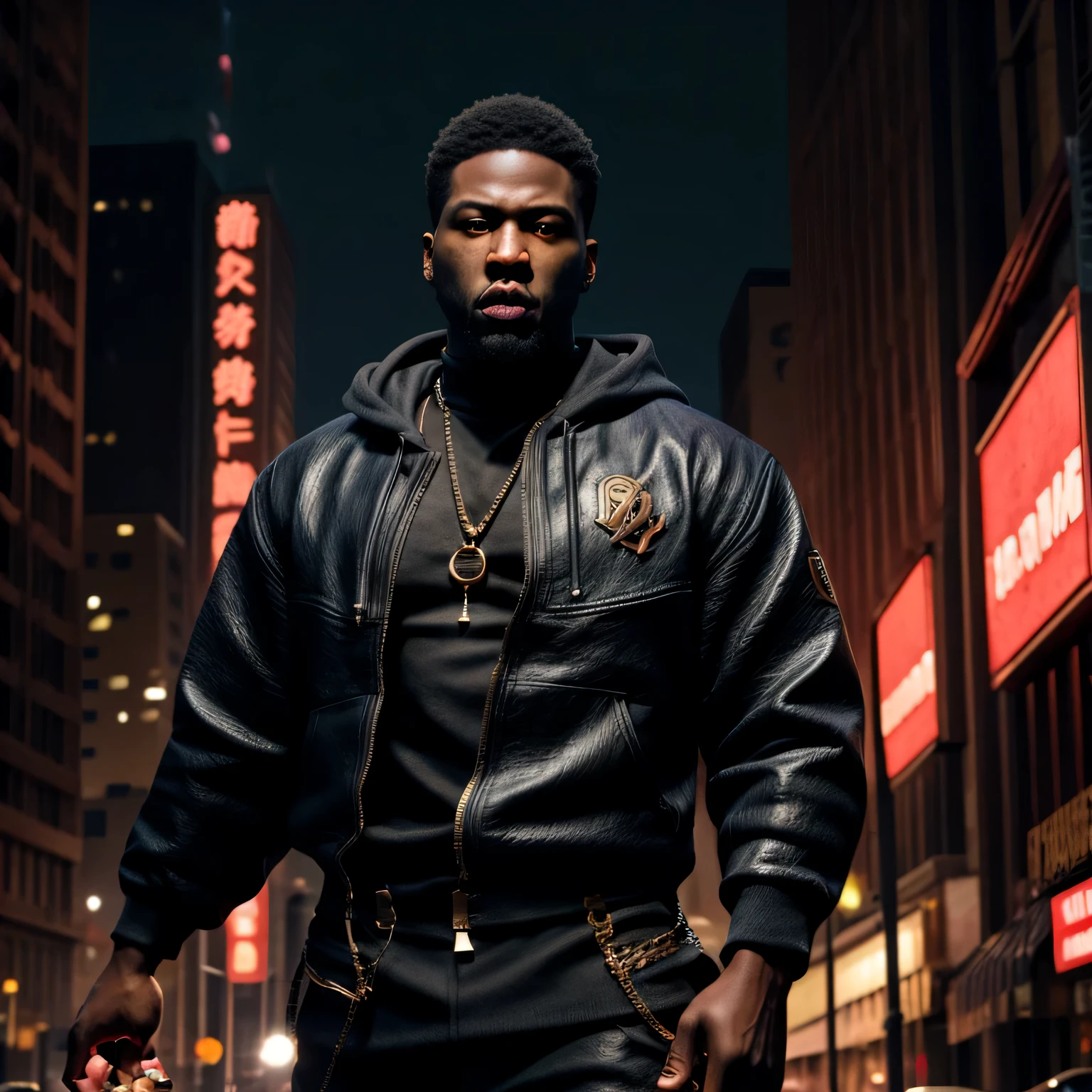 A crew action film poster movie scene titled “Children of the scorn”, with men, women, group of people, more than one person,African American, dark caesar haircut, low hair, hip hop influenced, cinematic photo style, warriors, ninja inspired, carhartt style jackets, Children of Rhea Ripley, male, men and women, group, masculine, melanin skin tone, African American, genetics, itachi China energy, 50 Cent energy, Rhea Ripley energy, Jay z style fashion, muscular, athletic, warriors of strength, confidence, honor, calm, competent, ambitious, naturally attractive, godly essence, eyes with a auburn glow, long sleeve shirt, streetwear, divine presence, cancerian energy, Sagittarius energy, Libra energy, diamond jewelry, mini Afro, city outside, 4k photo, 8 k photo, high quality, art, luxurious city vibe, luxurious fleece jackets, movie project, NY, fitted suits, embroidery
