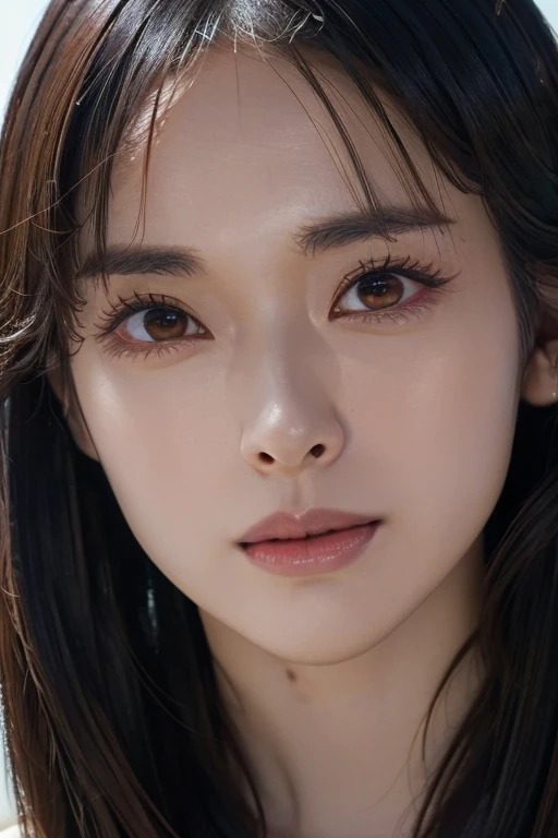 Roughcraft's Worldから来た女性のエイリアン, Super detailed artistic photography, midnight aura, night sky, detailed gorgeous face, dream-like, shine, with backlight, Glamour, sparkling, (very detailed face and eyes:1.2), (High resolutionの光る赤い目:1.4), perfect anatomy, (Beautiful toned body:1.5), (moist skin:1.2), no makeup, (Bear:1.1),(thick eyebrows:1.2), long canines. Smooth, extRa High resolution, 8K, unreal engine 5, super sharp focus, Art by Alberto Seveso, art germ, Barbaric, SF, Complex芸術作品の傑作, evil, Matte Movie Poster with Image, golden ratio, Trending on CGsociety, Complex, wonderful, Trending with ArtStation, author: art germ, H. R. Giger and Beksinski, very detailed, Roughcraft's World, cthulhu, vibration, drawing cinematic characters, Super high quality model, cinematic quality, Detail up, (Complex details:1.2), High resolution, High resolution, draw faithfully, (thick eyebrows:1.2), (big scarlet eyes:1.3)
