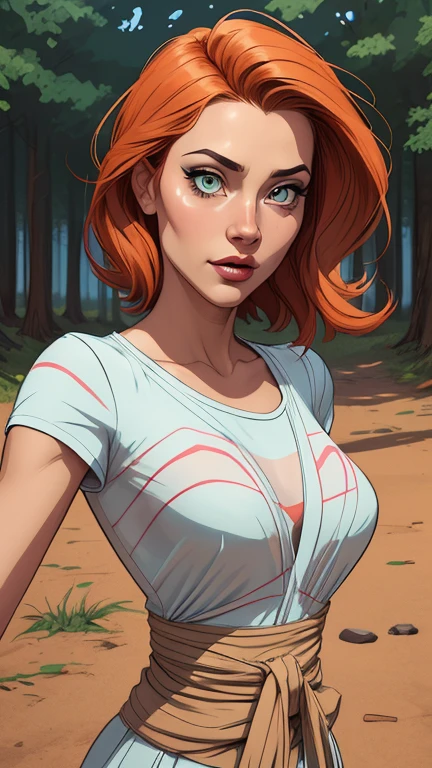 Personagem mulher PinUp dos anos 30 com marcas de guerras Imagem de desenho animado de uma mulher .cartoon style illustration, estilo de arte dos desenhos animados, estilo de arte dos desenhos animados, digital illustration style, design de personagens altamente detalhado, arte digital detalhada coragem, Forest fan art, Design de personagens de retrato, beautiful digital illustration, retrato de alta qualidade, Arte em quadrinhos, mulher jovem cabelo com transas lindas . Beautiful lined eyes Medium large bust and wonderful sexy clothes. image expression of sexual desire from the waist to the head illustration