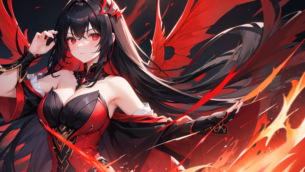 demon,male,long horn,,huge,Red,Black,strong
