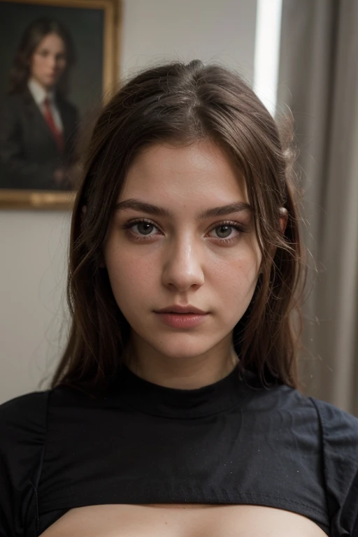 (best quality,masterpiece:1.2),artwork,highly detailed,perfect face,beautiful girl aged 18,wearing a prisoner outfit,4k image.
