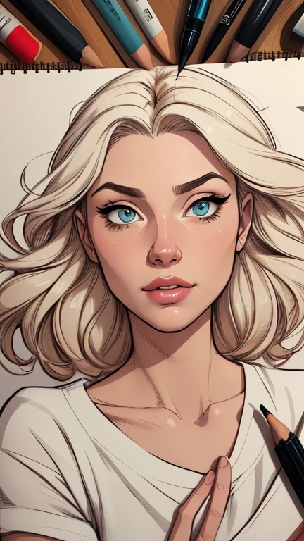 Personagem mulher ninja com marcas de guerras Imagem de desenho animado de uma mulher .cartoon style illustration, estilo de arte dos desenhos animados, estilo de arte dos desenhos animados, digital illustration style, design de personagens altamente detalhado, arte digital detalhada coragem, Forest fan art, Design de personagens de retrato, beautiful digital illustration, retrato de alta qualidade, Arte em quadrinhos, mulher jovem cabelo com transas lindas . Beautiful lined eyes Medium large bust and wonderful sexy clothes. image expression of sexual desire from waist to head illustration 