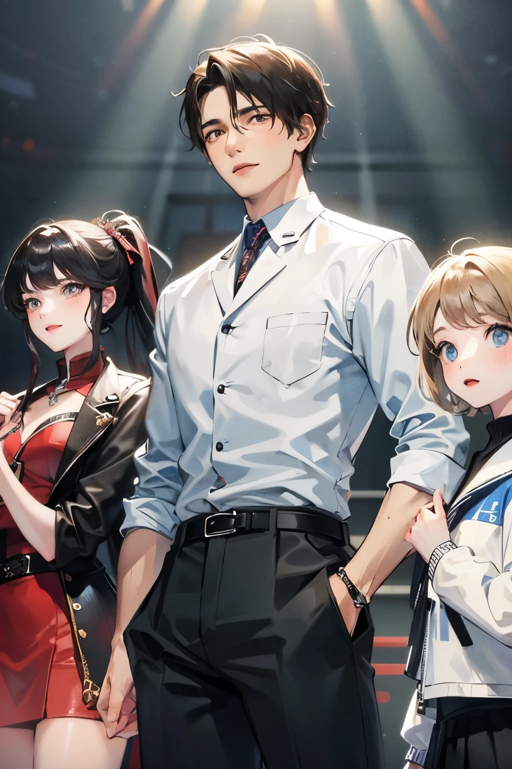 3 boys and 3 girls standing together