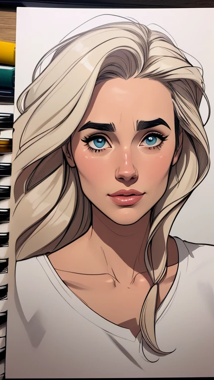 Personagem mulher ninja com marcas de guerras Imagem de desenho animado de uma mulher .cartoon style illustration, estilo de arte dos desenhos animados, estilo de arte dos desenhos animados, digital illustration style, design de personagens altamente detalhado, arte digital detalhada coragem, Forest fan art, Design de personagens de retrato, beautiful digital illustration, retrato de alta qualidade, Arte em quadrinhos, mulher jovem cabelo com transas lindas . Beautiful lined eyes Medium large bust and wonderful sexy clothes. image expression of sexual desire from waist to head illustration Jennifer Connelly and Salma haiek
