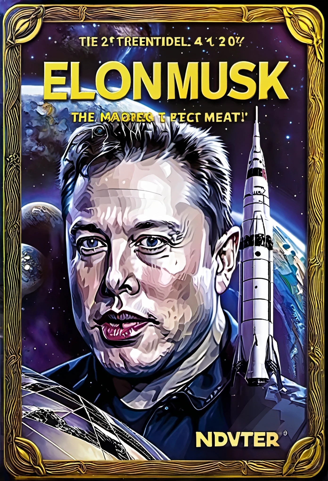 Make a high-resolution NFT "Elon Musk",