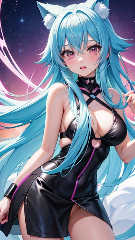 anime girl with long hair the hair color is pink gradient with blue, naked and holding a dildo, anime style 4 k, nightcore, anime style. 8k, anime aesthetic, best anime 4k konachan wallpaper, beautiful crying! android woman, anime art wallpaper 8 k, anime art wallpaper 4k, anime art wallpaper 4 k, soft anime illustration, anime styled digital art, making a porn video
