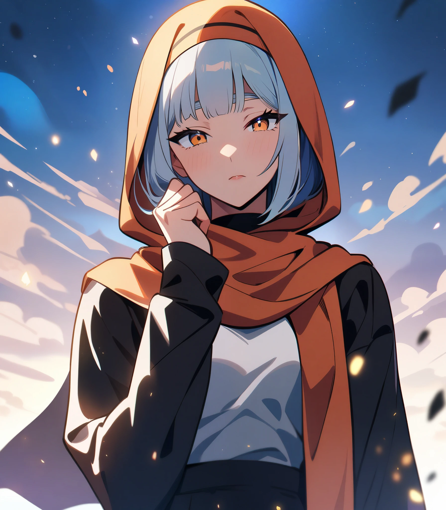 Arab hijab chainsaw man anime style masterpieceMelhor qualidade, very aesthetic, absurdos