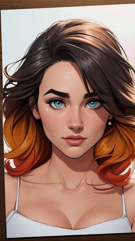 Personagem poses de fotografia sensual  Imagem de desenho animado de uma mulher .cartoon style illustration, estilo de arte dos desenhos animados, estilo de arte dos desenhos animados, digital illustration style, design de personagens altamente detalhado, arte digital detalhada coragem, Forest fan art, Design de personagens de retrato, beautiful digital illustration, retrato de alta qualidade, Arte em quadrinhos, mulher jovem cabelo com transas lindas . Beautiful lined eyes Medium large bust and wonderful sexy clothes. image expression of sexual desire from waist to head illustration Jennifer Connelly and Salma haiek