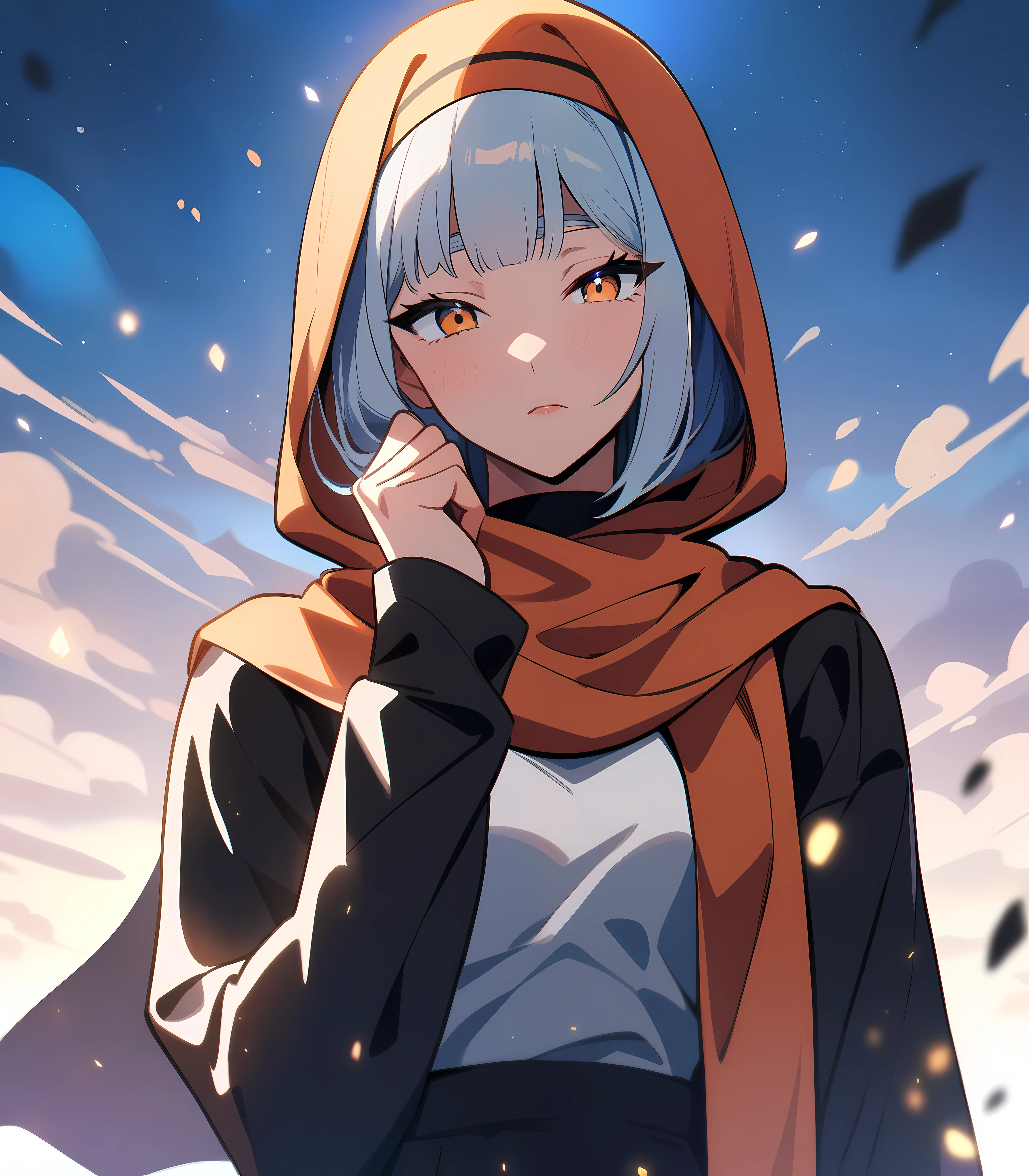 Arab hijab chainsaw man anime style masterpieceMelhor qualidade, very aesthetic, absurdos