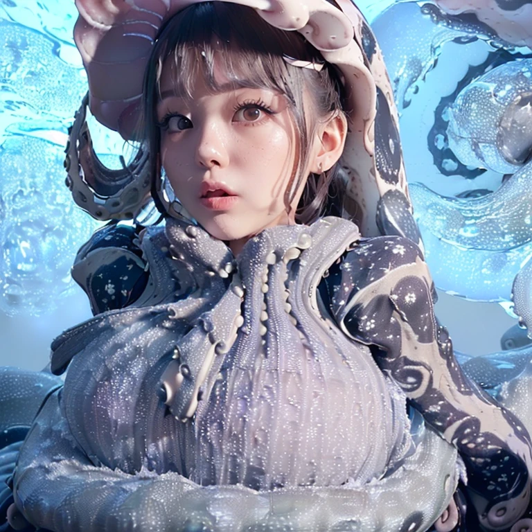 (must be follow these prompts:2),masterpiece, best quality, extremely detailed,photorealistic,(one woman:2),(alone:1.5),(genuine japanese looks:1.5),(japanese pretty woman:1.5),(adult woman but girly looks:1.4),(girlish face:1.6),(entangled her:1.9),(enrolled at major university:1.3),(adorable face:1.4),(a little plump face:1.5),(a little tiny height:1.3),(a little fat legs:1.3),(a little short regs:1.2),(a little plump hip:1.3),(natural face:1.8),(hardened chino pants on:1.5),(usual face:1.6),(she looks like japanese idol:1.5),(do not cut out her clothes:1.5),(normal body structures:1.9),(displayed one woman on single picture:2),(three-dimensional seminal crystals are notably formed on her clothes too much:1.7),(irresistible voluptuous expression:1.5),(irresistible voluptuous body style:1.5),(a little plump japanese woman:1.2),(viscously penetrated from outer side but slowly invading to the depth:1.7),(a little plumpy legs:1.3),(smegma's frosted hugest tentacle thoroughly caressed her clothes:1.7),(viscously hugest tentacle never released her:1.7),(she is very tired to faint away:1.8),(she looks exhausted with viscously clothes on for hugest tentacle's salacious caress:1.8),(salacious tentacle coiling around her clothes with numerous randy crawlers:1.7),(thoroughly caressing for get her more viscous:1.7),(hugest tentacle's caressing was thoroughly draining her vitality too much:1.6),(her vitality is just a few to go:1.8),(serious infringement:1.8),(tyrannical tentacle's infringement in her vaginal portion of cervix:1.9),(salacious tentacle forcibly violated her:1.8),(she is completely stucked for entangled:1.8),(she is thoroughly stucked and limply down:1.8),(huge tentacle gone rampant around her:1.9),(urinary tentacles:1.9),(tyrannical tentacle diddling her:1.8),(her body smells sour and frousy:1.7),(her expression is like a lolita:1.9),(limitless tyrannical tentacle:1.9), (she fellate something hardened to finish every day:1.5)
