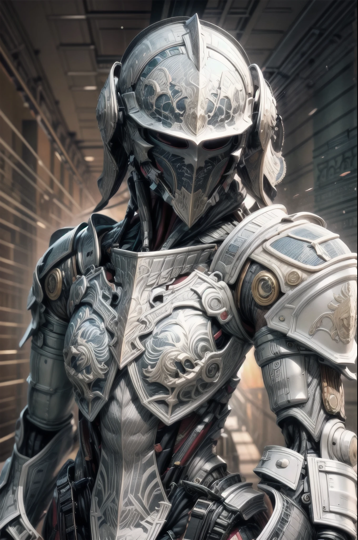 (((epic and visually stunning complex digital anime masterpiece:1.6, elegantly decorated:1.5, beautifully ornate soldier:1.3, ((gorgeous feminine male physique:1.3, graceful:1.4))))), (((heavily muscled masculine chest:1.4, chiseled abs:1.4, heavily toned:1.4, slim yet muscular:1.3))), (((complex and beautiful:1.3, stunning scifi fantasy style:1.5, beautiful scifi style mechanical helmet with polarized visor:1.5))), (((elegant embroidered double breasted trench coat with stunningly engraved armor:1.6))), (((form fitted clothes:1.3, super sleek sensually revealing under suit:1.5, waist and thighs exposed:1.5)), ((flamboyant feminine essence:1.4, heavy mechanical aesthetic:1.4)), ((androgynous body build)), (((toned yet heavily muscled gorgeous femboy physique:1.4, gorgeous perfectly defined muscles:1.4, toned sleek mechanical arms and legs:1.4, thick well rounded thighs:1.5, mechanical muscles))), ((((depth of field, cinematic lighting, chromatic aberration, ray tracing, UHD, masterpiece, top of head covered, super detail, high details, high quality, award winning, 8k, highres)))):1.6, (((beautiful, artificial muscle))):1.6, (((beautiful decopunk scifi style design:1.6)))