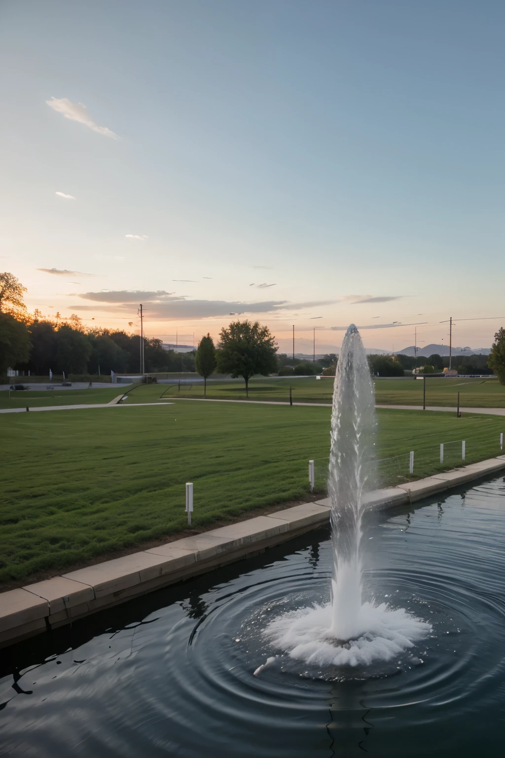 Create an image that shows the possible benefits and challenges of intelligent irrigation systems.