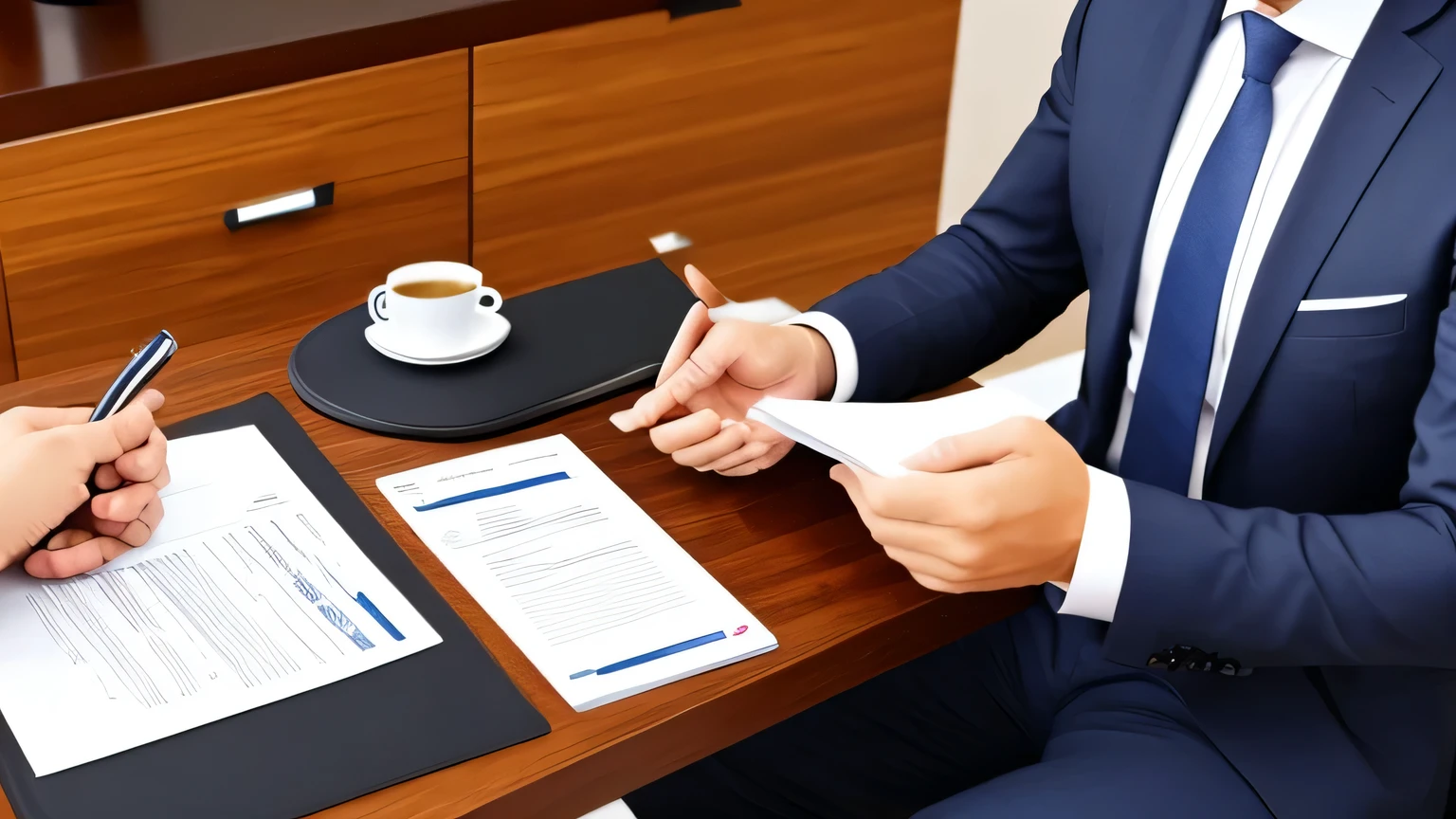 Negotiating business in suits offer