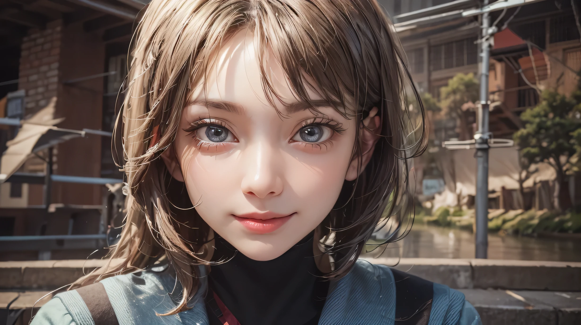 1 girl, very cute, wonderful face and eyes, (nice nice smile), (Highly detailed beautiful face), bright and glossy lips, please keep looking at me, super beautiful, (school uniform:1.3), (highest quality:1.4), (hyper quality), (Super detailed), (surreal, Photoreal:1.37), real skin texture, High definition CG integrated 8K wallpapers, RAW photo, professional photos, cinematic lighting,