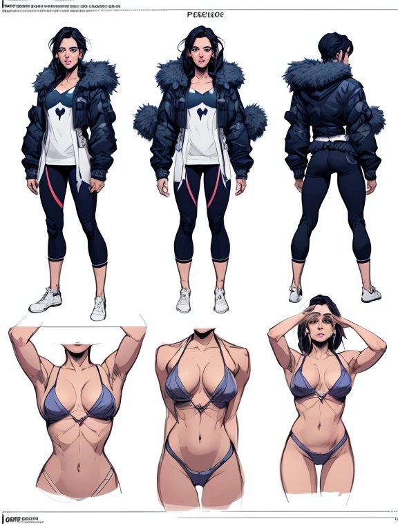Beautiful character pose in dynamic love pose Jennifer Connelly with body in symmetry well defined body, delicado e sensual, estilo de desenho animado, digital illustration white background detailed art sensual eyes dating wearing intense hell clothes intense cold Turnaround sheet