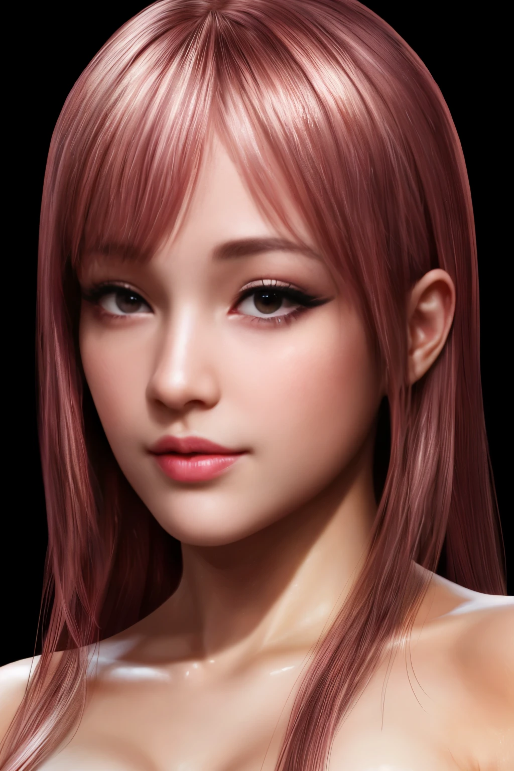 Honoka, close up, face, portrait, wondering look, add_detail:1, clean, High resolution 32k UHD, (masterpiece:1.2)), (Improvement of quality:1.4), finely, (very beautiful facial details), (Highest quality realistic skin texture:1.4), (perfect anatomy:1.2), precise fingers, Super detailed, symmetrical eyes, look up at the audience, (oily skin:1.37), ((gal compensate)), (compensate), (lipstick:1.1),(eyeliner:1.05), (mascara:1.05), (eye shadow:1.05), ((A good eye for quality:1.2)), (tired, sleepy and satisfied:0.0), (fine lips:1.33), (fine nose:1.2)