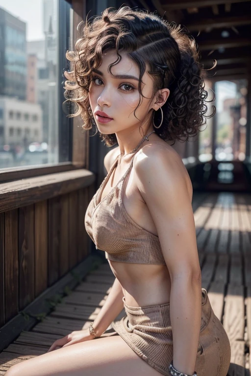 split ratio : 1,1,1 basic ratio: perfect dynamic composition:1.2,beauty(mixed girl)(madison ivy:0.4)(jessica alba:0.5)(ariana grande:0.2) in (intricately detailed photo of a (18-year-old)),((realistic)),((surreal)),((sharp focus)),(highest resolution),(the most absurd quality),(masterpiece),((nature, soft lighting during the day)),fashion supermodel,((best high quality real texture skin)),(fine textured hair),((curly hair(((slid on both sides)))intricately detailed:1.37)),(perfect proportions),(anatomically correct),((perfect female body)),((Firm and normal breasts)),slim face,beautiful cheekbones,(muscular body),(super beautiful face),(realistic face),(highly detailed face),absurd,(intricately detailed eye),(tired and sleepy and satisfied:0.0),a woman's eye with a digital rendering,realistic eye,perfect round eye,finely detailed pupils,break(Brown_eye),lip details,(red_lipstick),(pink_compensate),(detailed nose),full body esbian,dark shot:1.2,((intricately detailed sports crop top)),((intricately detailed short dress)),dynamic pose,((turn back)),((buckshot)),look at the audience,(erotic,dynamic pose),((city),walking),路上in,((Earrings, meanwhile, bracelet, handbag)),