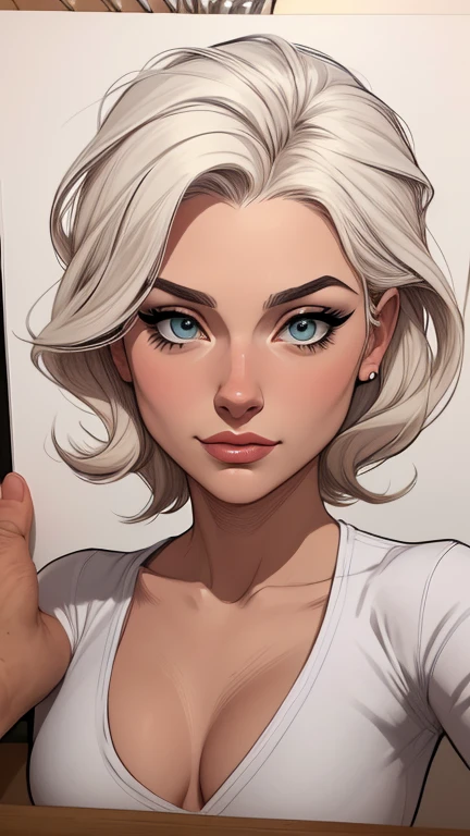 estilo de desenho animado:1.2), brasileiras Imagem de desenho animado de uma mulher , roupas sensuais , garota super fofa, authoritarian would be facial expressioncartoon style illustration, estilo de arte dos desenhos animados, estilo de arte dos desenhos animados, digital illustration style, design de personagens altamente detalhado, arte digital detalhada fofa, City fan art, design de personagem retrato, beautiful digital illustration, retrato de alta qualidade, arte em quadrinhos, retrato do design do personagem, white background Buso without clothes and medium breasts, beautiful and symmetrical body curves white background Twist sheet