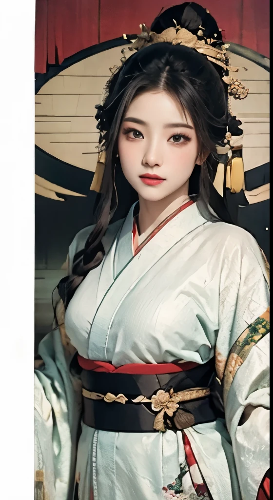 best quality，masterpiece，high resolution,Chinese Hanfu，traditional Chinese painting，luxury headwear，White gauze Hanfu， xianxia, Dress conservatively，necklace，jewelry，beautiful face，full body portrait，bamboo forest，4k wallpaper，masterpiece，best quality，Super detailed，HD，无与伦比的masterpiece