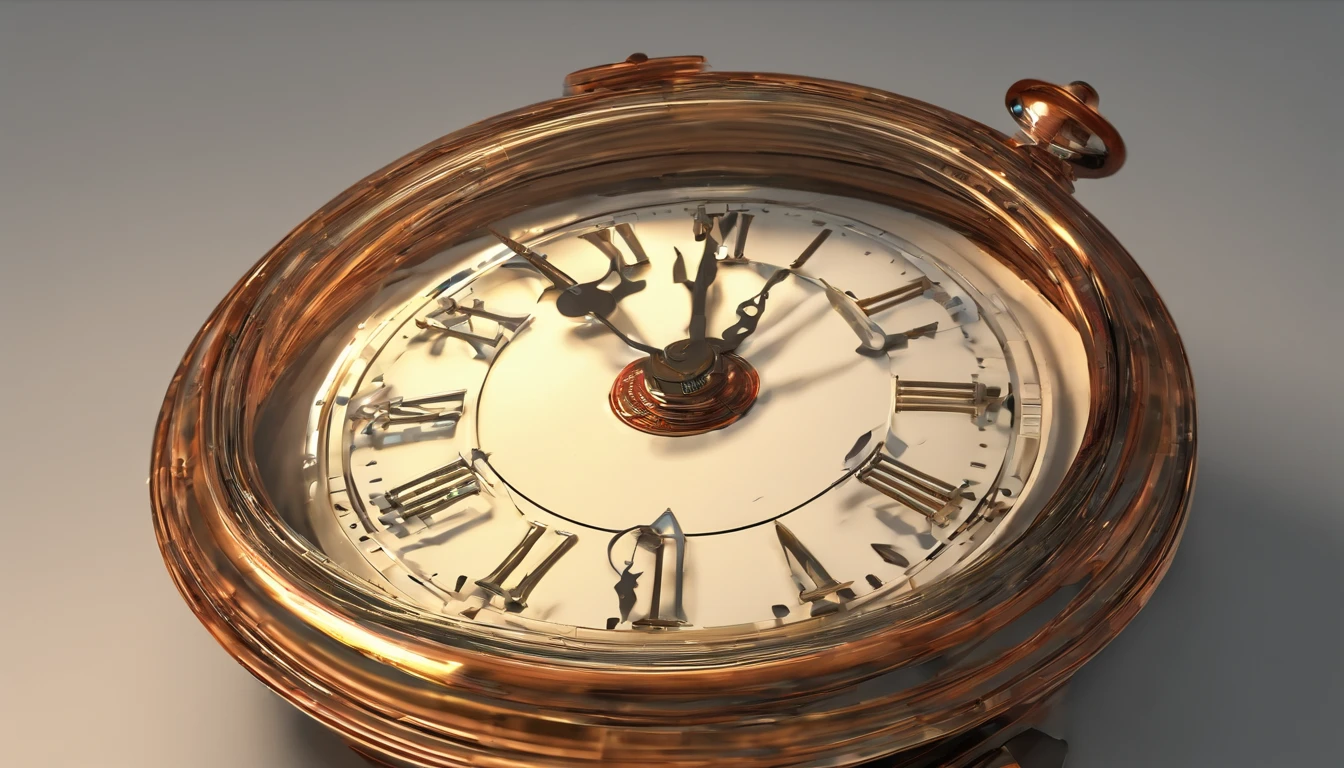 A clock ticking away, indicating wasted time.