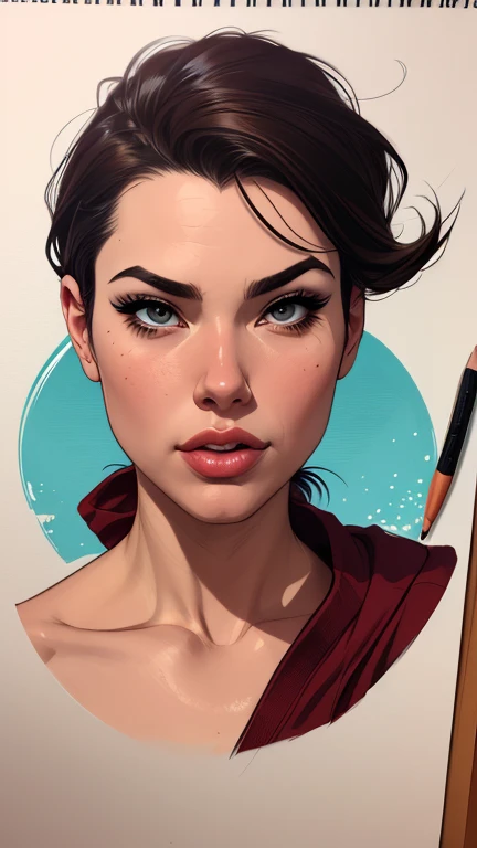 um close up de um desenho animado de uma mulher com uma gargantilha, graphic artist artgerm, estilo artgerm, Artgerm e Warren Louw, artgerm detalhado, in the estilo artgerm, Steven Artgerm Lau, estilo artgerm, Stanley Artgerm Lau, artgerm e ilya kuvshinov