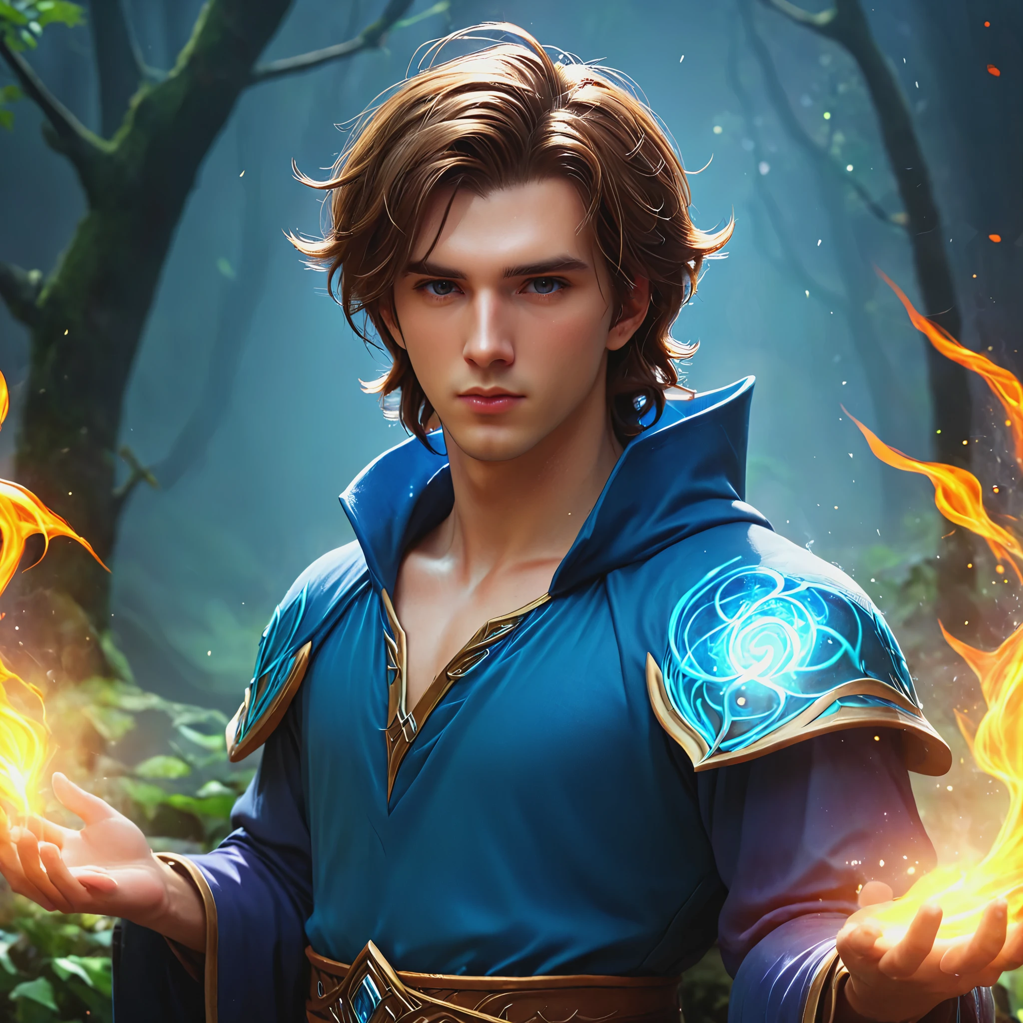 ice mage brown-haired guy