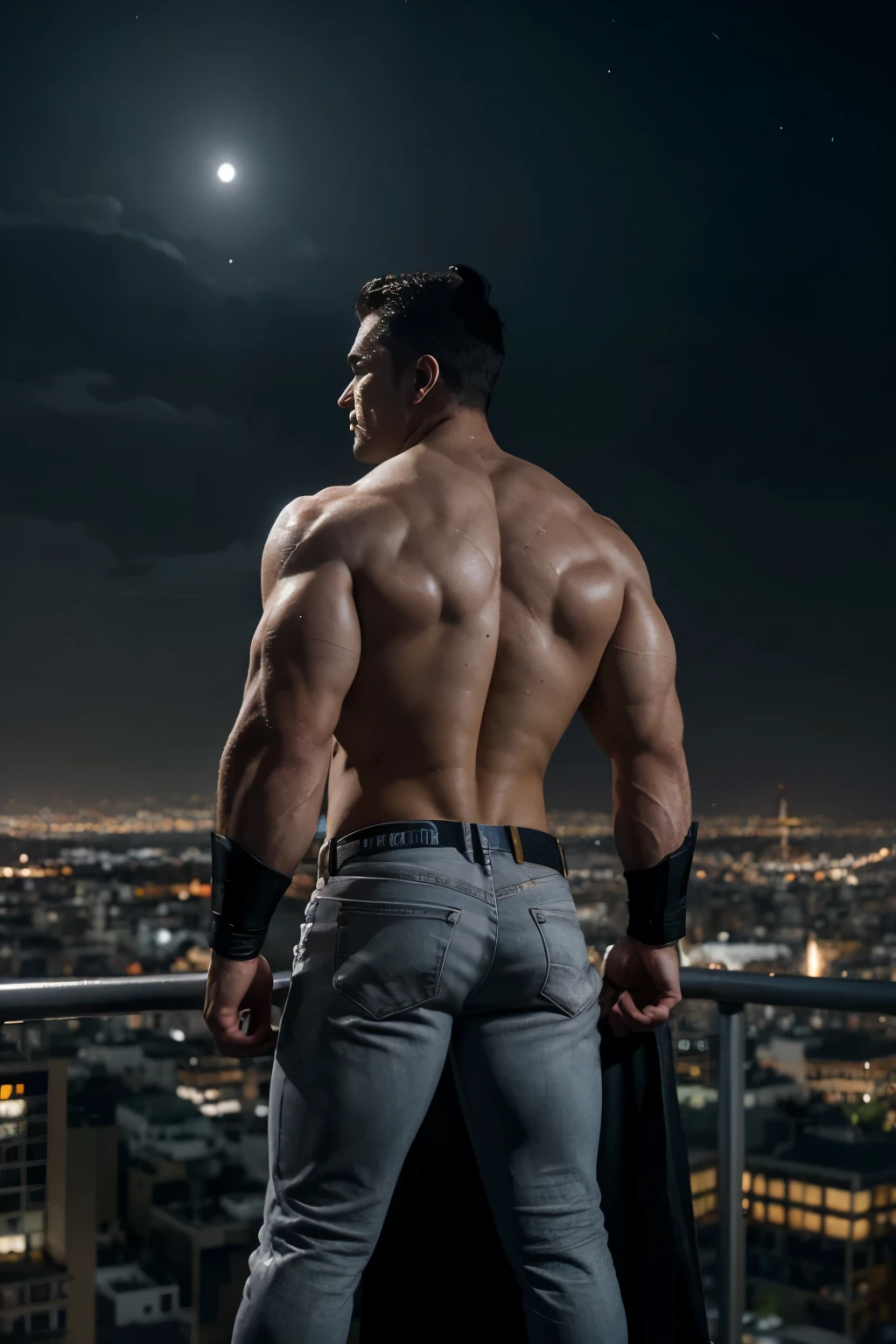 Photorealistic, ((best quality)), ((masterpiece)), (detailed), fully naked, nude, naked, showing his back and muscle masculine ass, facing the camera, (side view:1.5), solo, 1man, ancient mythology, greek mythology, he is Atlas, dark fantasy scene, dark fantasy photography, he is holding the planet Eath on his back, 1boy, 8k, high detailed, ultra-detailed, Stylish Pose, real skin texture, dark cinematic lighting, 18-year-old male model, handsome, tall, cute looking, evil look, dark look, powerful, a young male handsome model, super strong, muscular, fit, massive muscles, great back, clean shave, blue eyes. short messy brown hair, messy hair, ancient outer space, constellations,, and stars in the background
