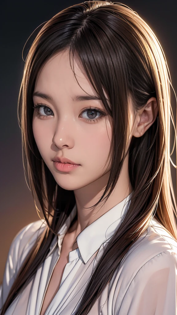 (Best Quality,8K,hight resolution,masutepiece:1.2),Ultra-detailed,(Realistic,Photorealsitic,Photorealsitic:1.37),30-years old、Infirmary、Perfect dynamic composition,Beautiful detailed eyes,Beautiful detailed lips,extra detailed face,Stunning suit,disheveled suit,White shirt,Sexy shot looking at camera,Career Woman