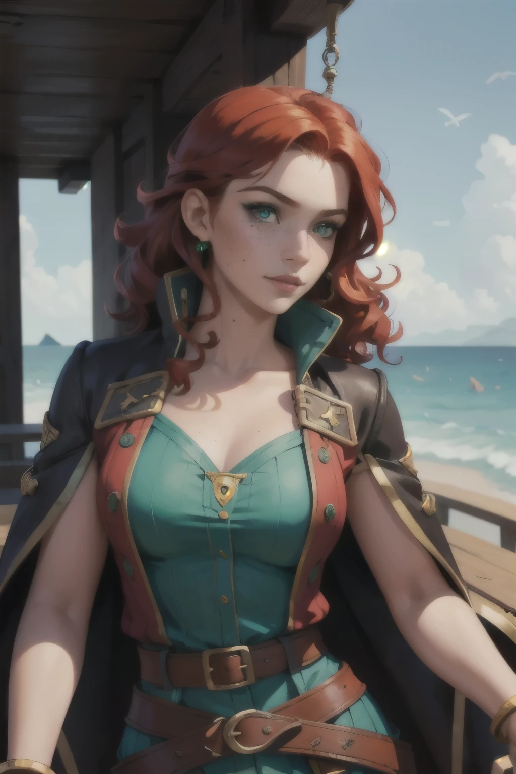 Pirate Nami looking at the jewels
