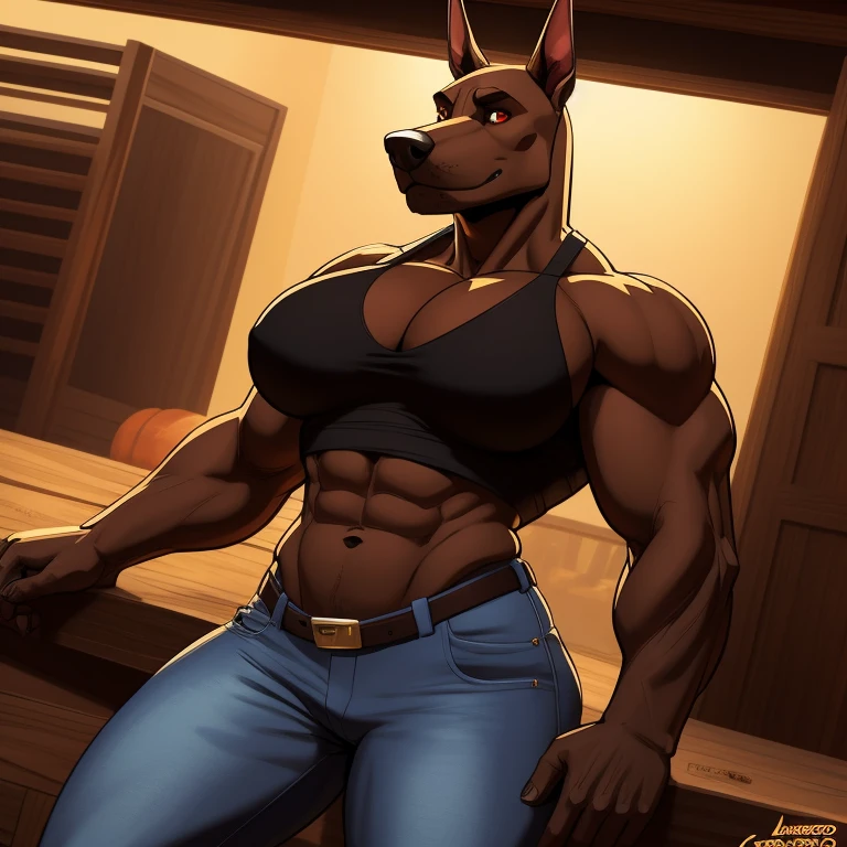 cartoon porn porn scene of a redhead Black woman and a black man in bed, concept art by Kogan Gengei, pixiv, conceptual art, gigachad muscular, vore art, rule 34, jake parker, dominant pose, heavy vignette!, female gigachad, full res, bottom angle, full body close-up shot, male art, close scene, raikageart