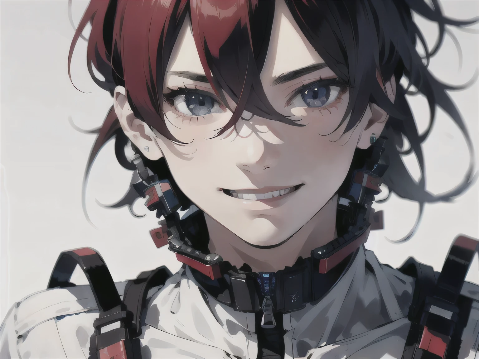{An extremely handsome boy}, 8K wallpaper, {{{Masterpiece}}}，Exquisite facial features，(((best qualityer))), ((Ultra-detailed)), ((illustration))，Redhead 1:4,Green eyes:1.5， malefocus，((Eyes blank:1.4)),(((short detailed hair:1.5))),((grinning evily:1.3)),((solo person)),((1boy)),(((Men's tights:1.3))),(Handsome:1.3),((Wet)), (((cum shots:1.4)))，licking foot， Skinny，((Bukkake)),((aphrodisiac)), Fingering,Bondage,BDSM:1.5， ((Shoot on the body:1.2)),((Slaves)) , (((Mind_control:1.4))),Hand clenched into fist:1.3,