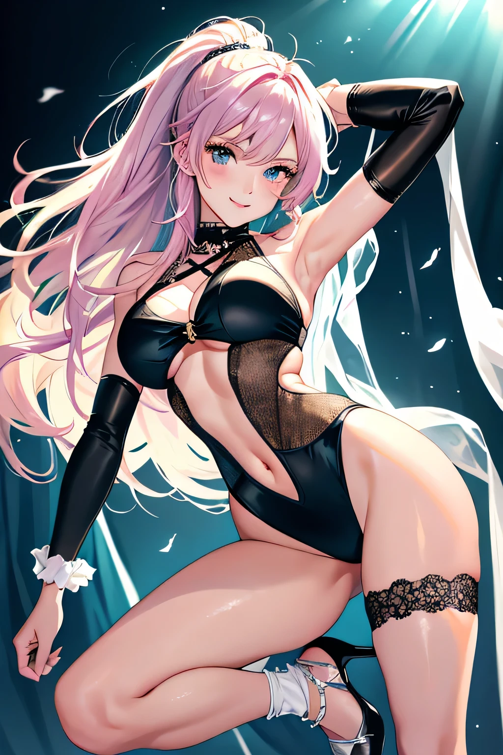 ((highest quality:1.4))、((High resolution))、(detailed background)、((detailed beautiful face:1.4))、(anatomically correct)、(detailed facial expressions)、beautiful and smooth skin、beautiful age girl、two beautiful girls、(huge brea)、flashy hair color、braided long、realistic、perfect body line、attractive ass、Uplifti
(ポールダンスをするtwo beautiful girls:1.5)、Pole dancing is a sport that combines dance and fitness.、
It features sexy costumes high heels, graceful pole work and erotic moves.、
Angle close-up highlighting her panties、Super close-up om directly below、Sexy sheer high leg、
show yourmpits、Clothes get wet and become transparent、clothes are transparent、underboob、
The leotard is a common piece of clothing.、
When choosing a leotard, choose a high-cut or neckline design to make you look sexy and flattering.、Leotards madf sheer material such as see-through or lace、
It is common to wear high heels、When choosing sexy heels, choose designs with spikeels or strap designs.、I may wear leg warmers、
Designs that combine sexiness and cuteness, and designs withills and lace、
Body Chain、Arm band、head band、Sexy and glamorous accessories such as chos、A big smile、cute、(underboob:1.3)、cameltoe