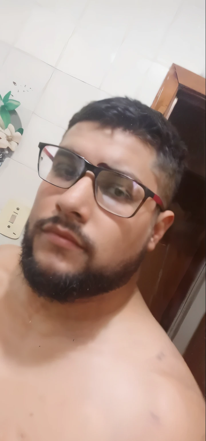 has a man with glasses, alto e forte, cabelo curto e barba raspada, highlighted in a battle scenario of a medieval war, dressed in black metallic armor with wonderful golden details with many battle marks and some blood marks, and in his hands two battle axes, flames coming out of them as if they were a mystical blue fire, e combinando com sua armadura o machado tem detalhes dourados com um ferro negro, absurdo, high resolution, ultra detalhado, lindo, obra de arte, Melhor qualidade,Templos antigos, cores brilhantes, lagoas tranquilas, arquitetura tradicional,