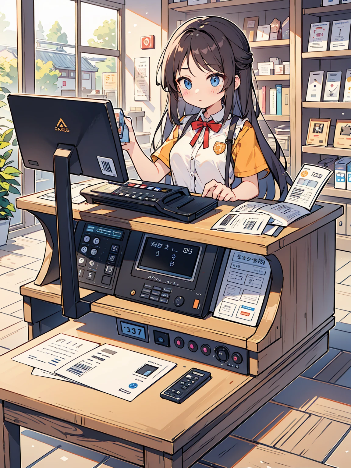 Sorry for the inconvenience。This cash register is temporarily unavailable。Please use other cash registers to facilitate your shopping。