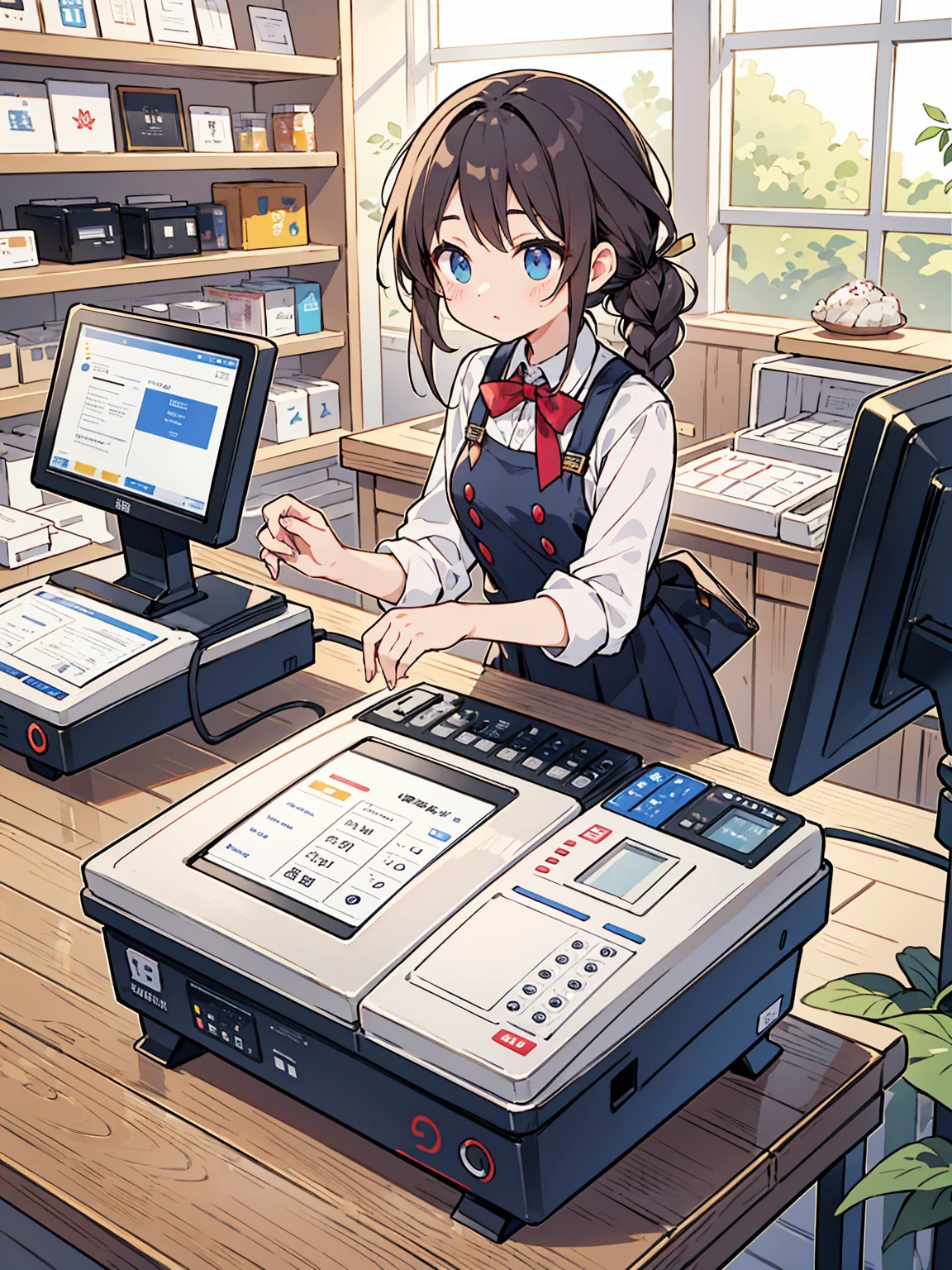 Sorry for the inconvenience。This cash register is temporarily unavailable。Please use other cash registers to facilitate your shopping。
