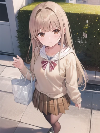 ((masterpiece)), ((highest quality)), ((super detailed)), ((super detailed背景)), ((8k wallpaper)) ,(8K),shine, shine光, ray tracing, Depth of the bounds written, (perfect face), (detailed face), (fine eyes),(perfect hand :0.7),ray tracing,perfect lighting, shine目, (looking at the viewer,smile:1.1), ((1 girl)), (mature woman:1.4),Mahiru Shiina, Mahiru Shiina, blonde,brown eyes, ((brown eyes:1.7)), ((smile)),((弾けるようなsmile)),Are standing,long hair, 黒いshoes, black pantyhose, hoodie,Panty stocking, shoes、skirt, ((視聴者を見てbreakする)),屋内でbreakする, classroom,break,(head shot)、embarrassing、blush、beautiful女の子、cute face、beautiful顔、cute face、beautiful、best quality、good anatomy、smile、closed mouth、blush、(NSFW:1.3), ((super detailed背景)), Mistress Pose, ((8k wallpaper)) , smile, blush, outdoor, Day, blue sky, empty, looking at the viewer, moody lighting, face-to-face audience、((Are standing))、From above