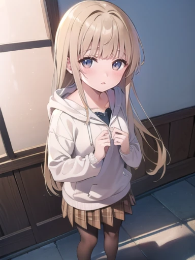 ((masterpiece)), ((highest quality)), ((super detailed)), ((super detailed背景)), ((8k wallpaper)) ,(8K),shine, shine光, ray tracing, Depth of the bounds written, (perfect face), (detailed face), (fine eyes),(perfect hand :0.7),ray tracing,perfect lighting, shine目, (looking at the viewer,smile:1.1), ((1 girl)), (mature woman:1.4),Mahiru Shiina, Mahiru Shiina, blonde,brown eyes, ((brown eyes:1.7)), ((smile)),((弾けるようなsmile)),Are standing,long hair, 黒いshoes, black pantyhose, hoodie,Panty stocking, shoes、skirt, ((視聴者を見てbreakする)),屋内でbreakする, classroom,break,(head shot)、embarrassing、blush、beautiful女の子、cute face、beautiful顔、cute face、beautiful、best quality、good anatomy、smile、closed mouth、blush、((super detailed背景)), Mistress Pose, ((8k wallpaper)) , smile, blush, outdoor, Day, blue sky, empty, looking at the viewer, moody lighting, face-to-face audience、((Are standing))、From above